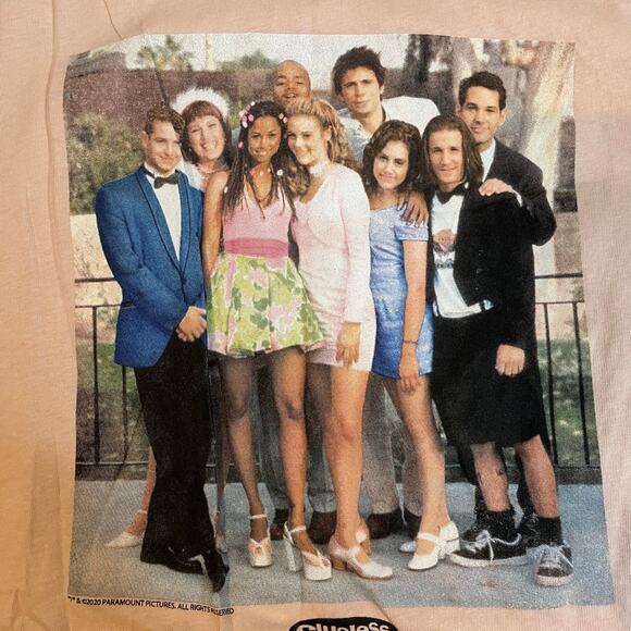 OLD NAVY‎ Clueless Pink Tee Shirt Medium Graphic Tee 90s Vibe - Picture 3 of 3